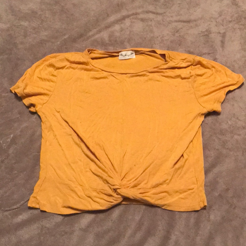 Tied crop top